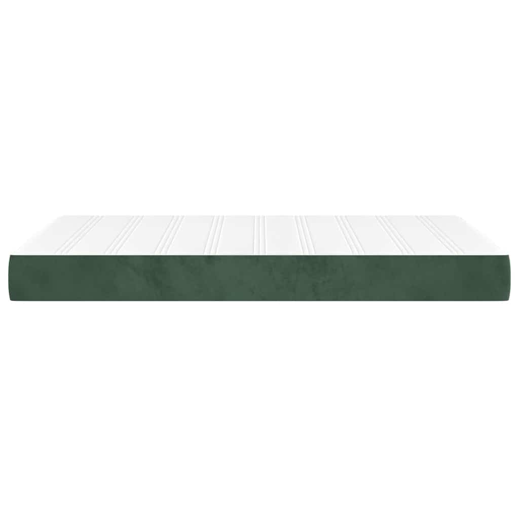 Pocketveringmatras 120x220x20 cm fluweel donkergroen