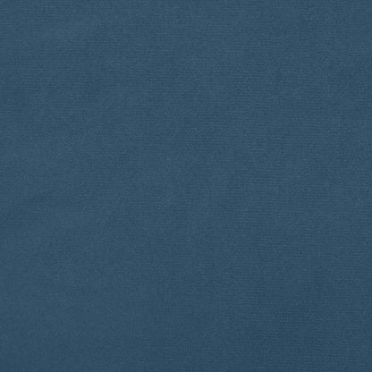 Pocketveringmatras 120x220x20 cm fluweel donkerblauw