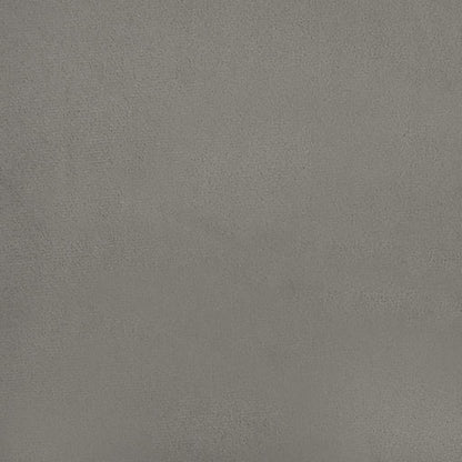 Pocketveringmatras 140x220x20 cm fluweel lichtgrijs
