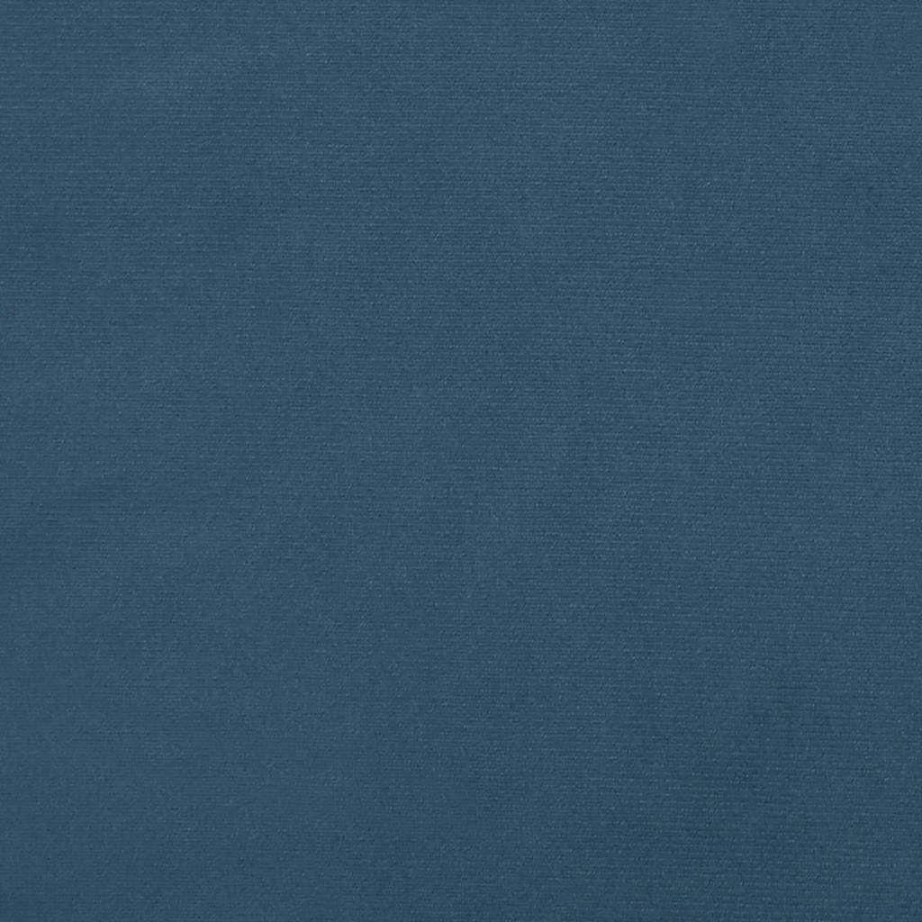 Pocketveringmatras 140x220x20 cm fluweel donkerblauw