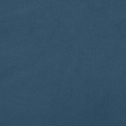 Pocketveringmatras 140x220x20 cm fluweel donkerblauw