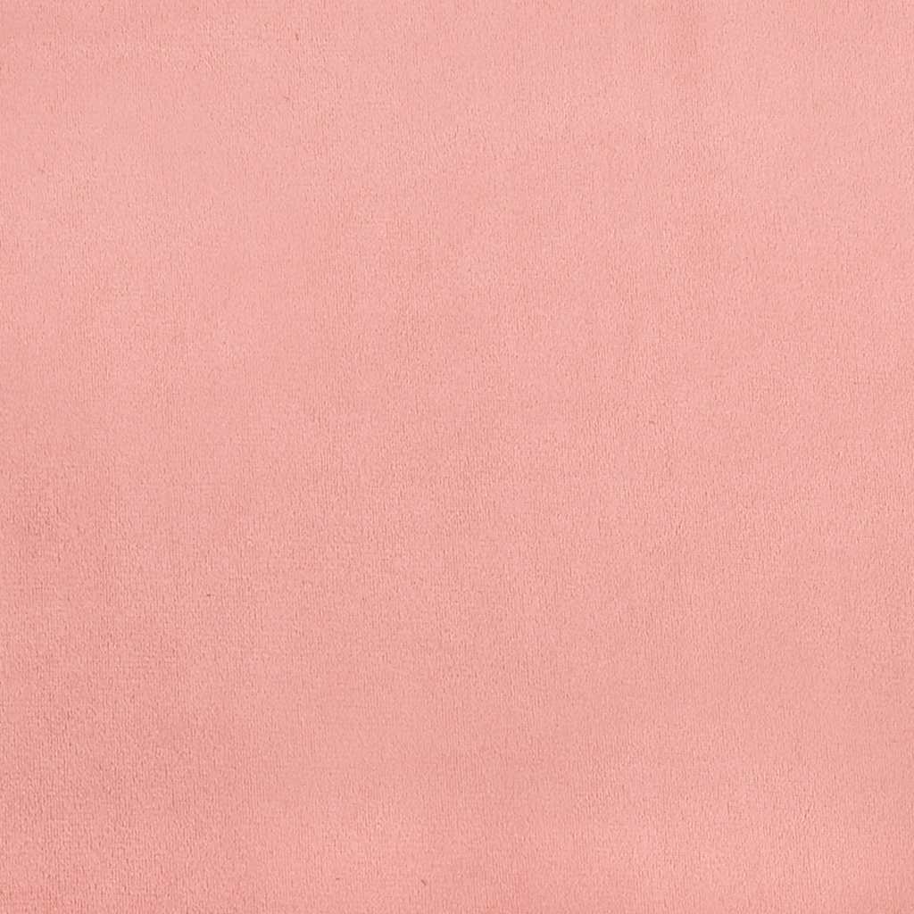 Pocketveringmatras 140x220x20 cm fluweel roze