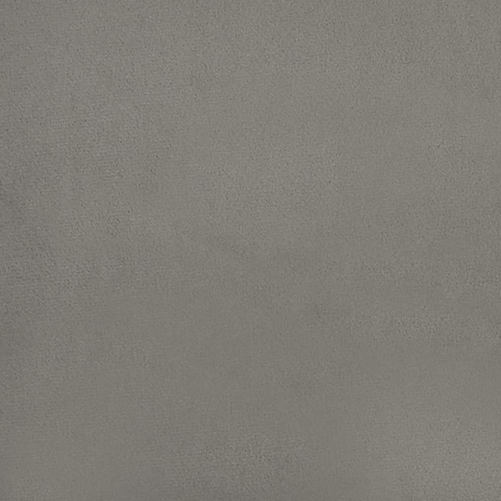 Pocketveringmatras 160x220x20 cm fluweel lichtgrijs