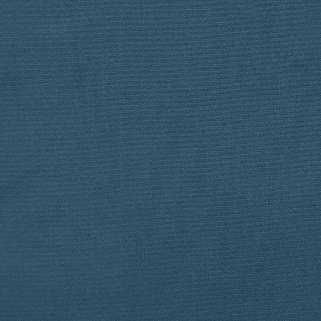 Pocketveringmatras 160x220x20 cm fluweel donkerblauw
