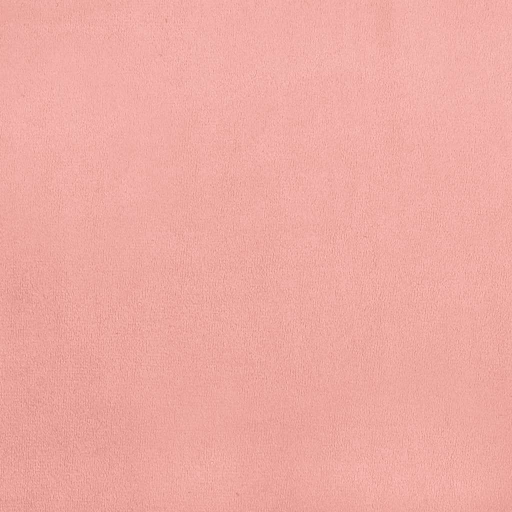 Pocketveringmatras 160x220x20 cm fluweel roze