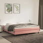 Pocketveringmatras 160x220x20 cm fluweel roze