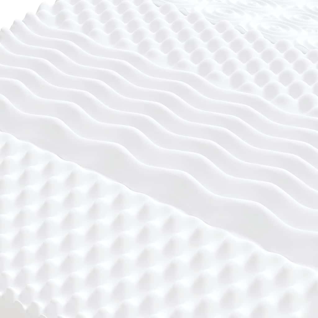 Schuimmatras 7 zones hardheid 20 ILD 90x210 cm wit