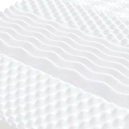 Schuimmatras 7 zones hardheid 20 ILD 90x210 cm wit