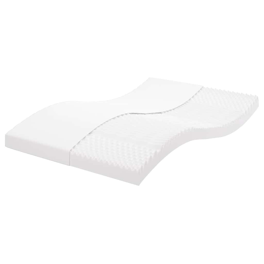 Schuimmatras 7 zones hardheid 20 ILD 120x220 cm wit