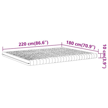 Schuimmatras 7 zones hardheid 20 ILD 180x220 cm wit