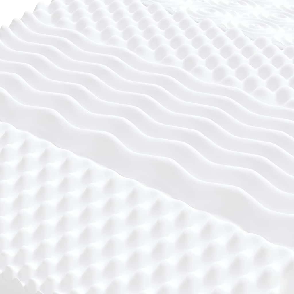 Schuimmatras 7 zones hardheid 20 ILD 200x220 cm wit