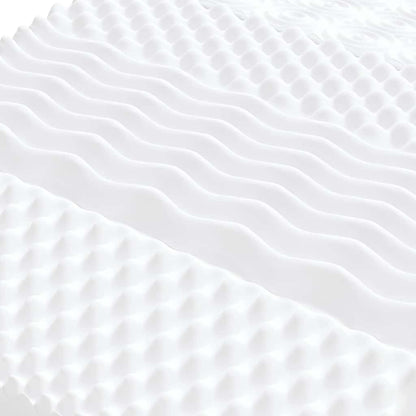 Schuimmatras 7 zones hardheid 20 ILD 200x220 cm wit