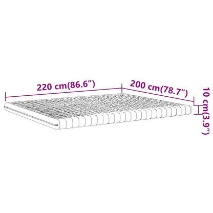 Schuimmatras 7 zones hardheid 20 ILD 200x220 cm wit