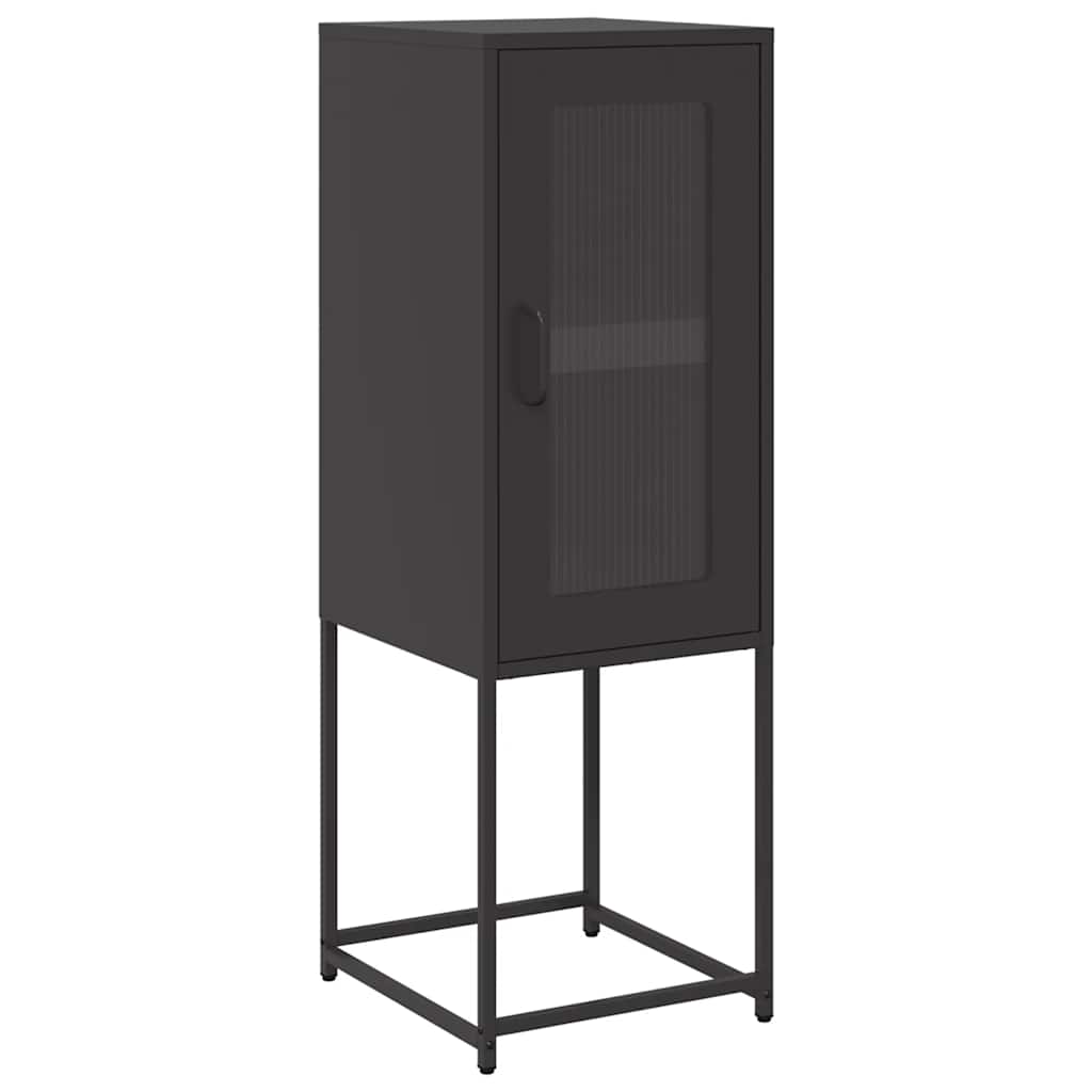 Dressoir 36x39x107 cm koudgewalst staal zwart