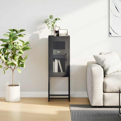 Dressoir 36x39x107 cm koudgewalst staal zwart