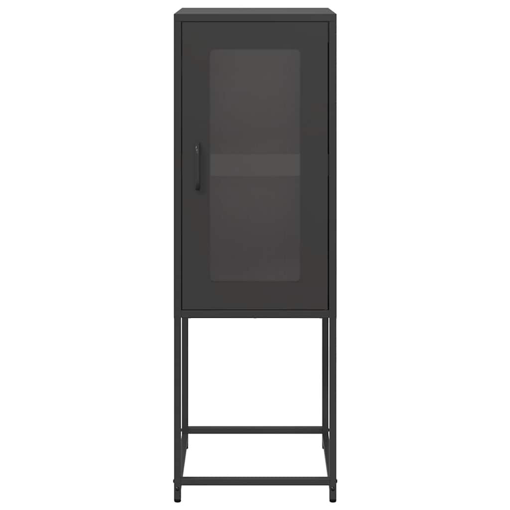 Dressoir 36x39x107 cm koudgewalst staal zwart
