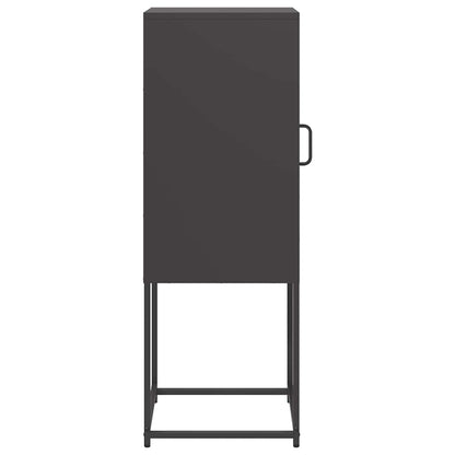 Dressoir 36x39x107 cm koudgewalst staal zwart
