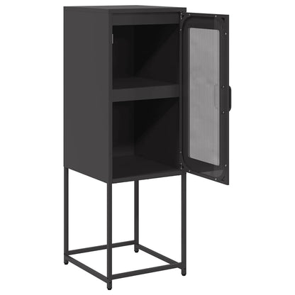 Dressoir 36x39x107 cm koudgewalst staal zwart