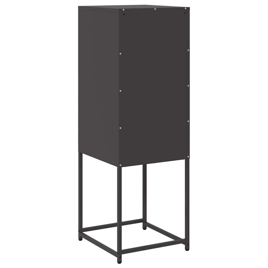 Dressoir 36x39x107 cm koudgewalst staal zwart