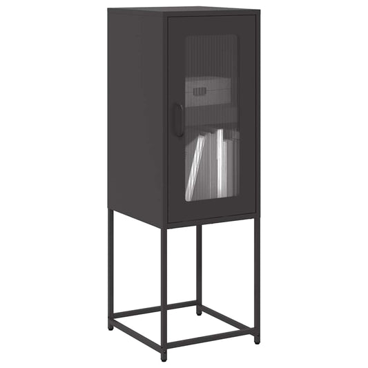 Dressoir 36x39x107 cm koudgewalst staal zwart