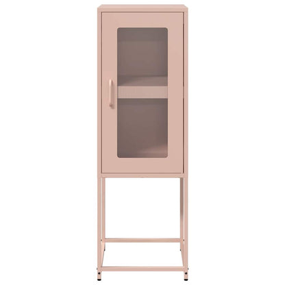 Dressoir 36x39x107 cm koudgewalst staal roze