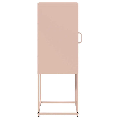 Dressoir 36x39x107 cm koudgewalst staal roze