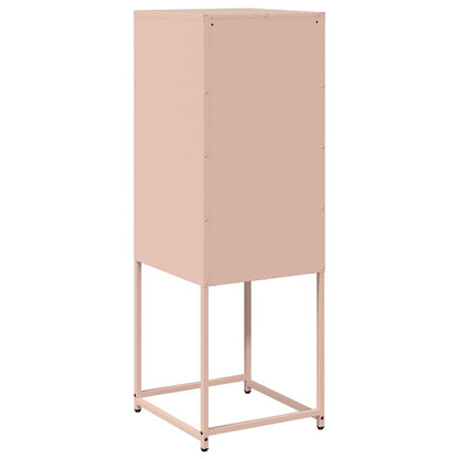 Dressoir 36x39x107 cm koudgewalst staal roze