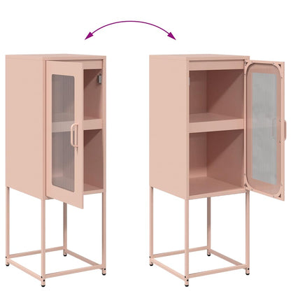Dressoir 36x39x107 cm koudgewalst staal roze