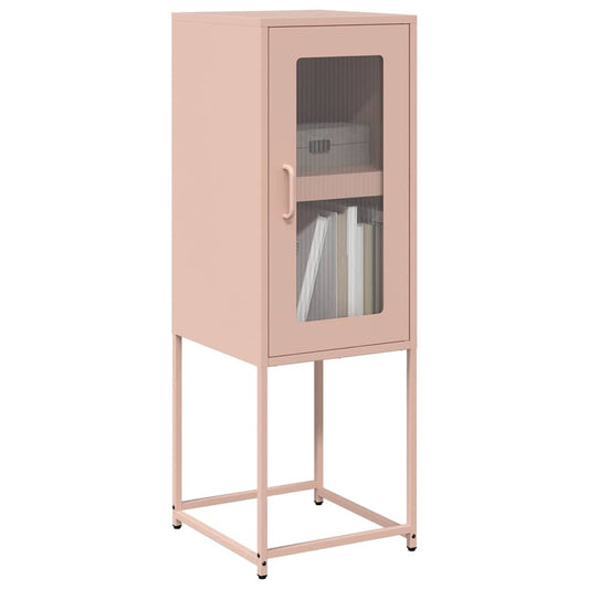 Dressoir 36x39x107 cm koudgewalst staal roze