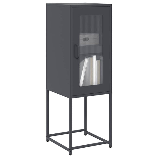 Dressoir 36x39x107 cm koudgewalst staal antracietkleurig