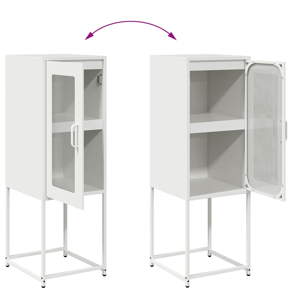 Dressoir 36x39x107 cm koudgewalst staal wit