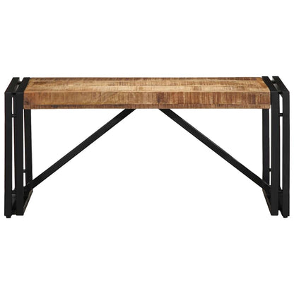Salontafel 80x40x35 cm massief ruw mangohout