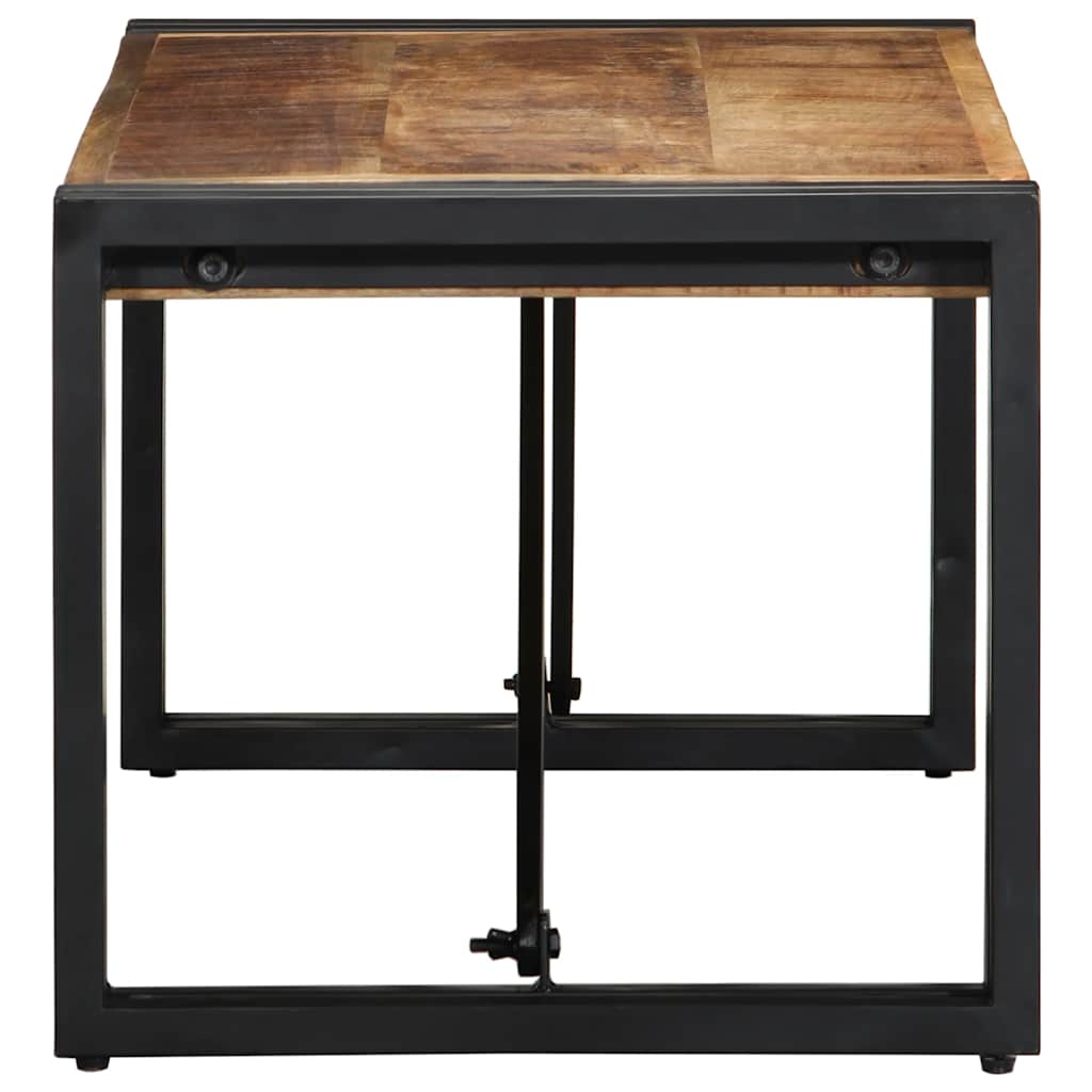 Salontafel 80x40x35 cm massief ruw mangohout