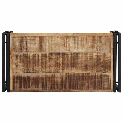 Salontafel 80x40x35 cm massief ruw mangohout