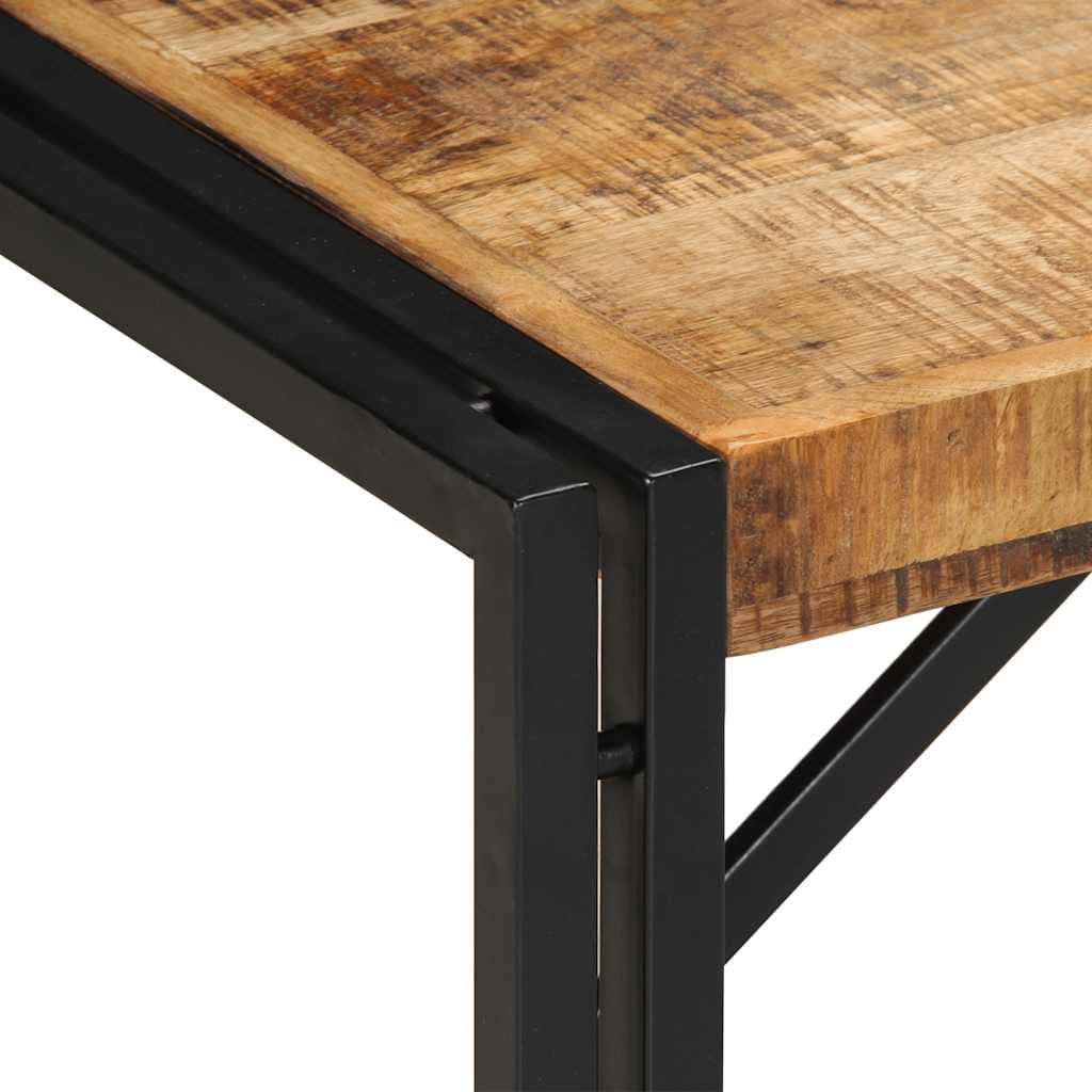Salontafel 80x40x35 cm massief ruw mangohout