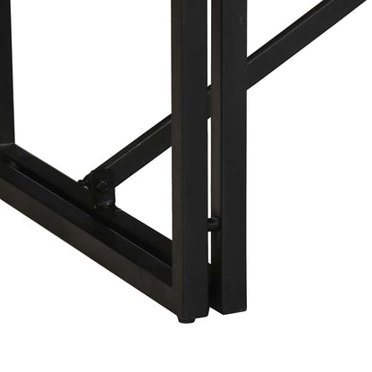 Salontafel 80x40x35 cm massief ruw mangohout