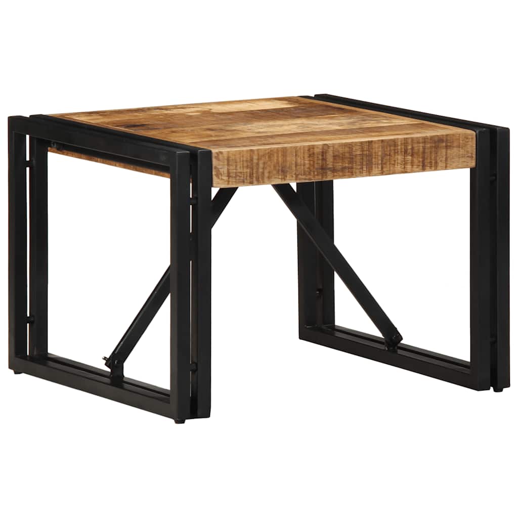 Salontafel 50x50x35 cm massief ruw mangohout
