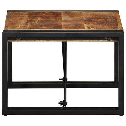 Salontafel 50x50x35 cm massief ruw mangohout