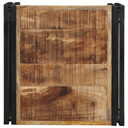 Salontafel 50x50x35 cm massief ruw mangohout