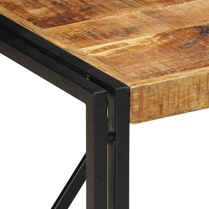 Salontafel 50x50x35 cm massief ruw mangohout