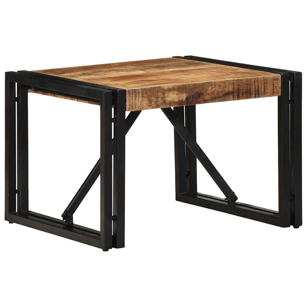 Salontafel 50x50x35 cm massief ruw mangohout