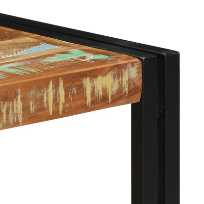 Salontafel 50x50x35 cm massief gerecycled hout meerkleurig