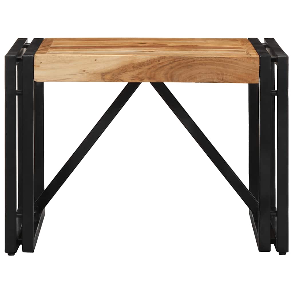 Salontafel 50x50x35 cm massief acaciahout