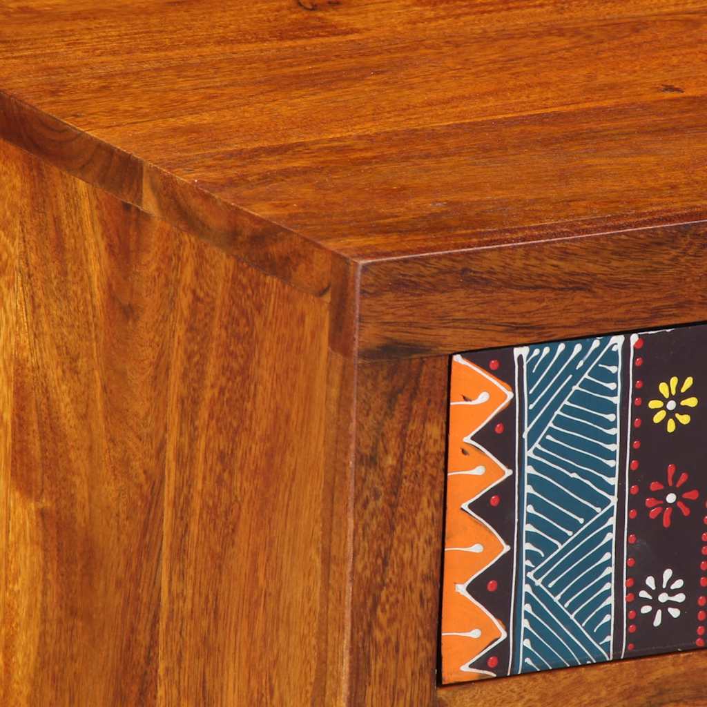 Nachtkastje 2 st 40x35x45 cm massief acaciahout