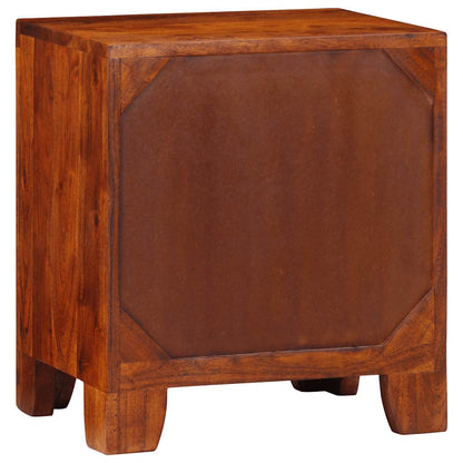 Nachtkastje 2 st 40x30x45 cm massief acaciahout