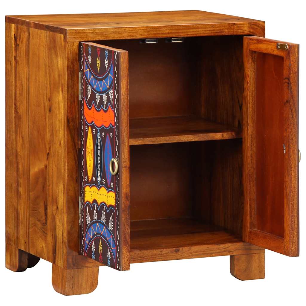 Dressoir 50x35x60 massief acaciahout veelkleurig
