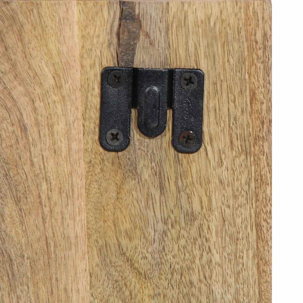 Nachtkastje 50x27x50 cm massief ruw mangohout