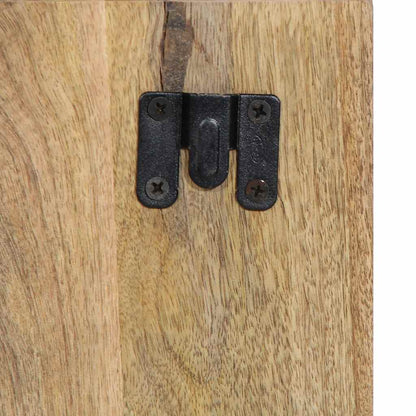 Nachtkastje 50x27x50 cm massief ruw mangohout