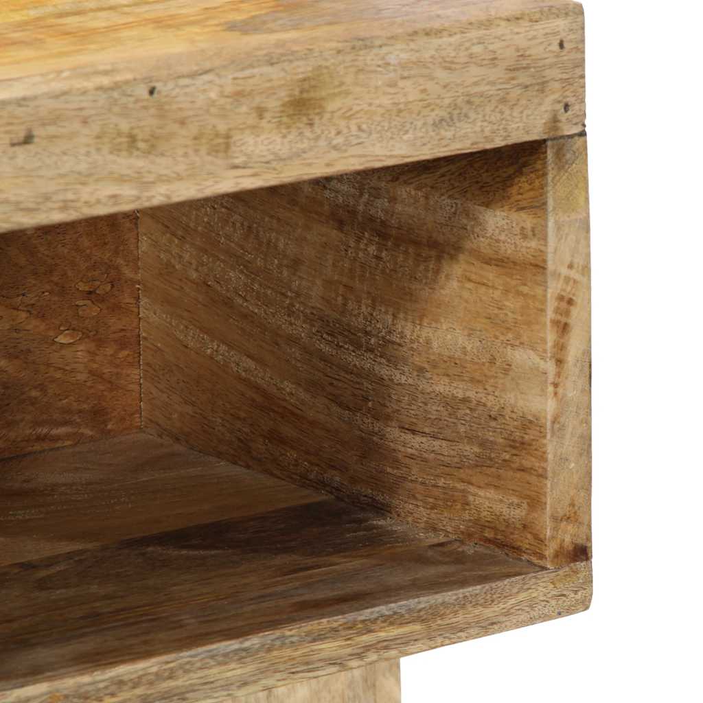 Nachtkastje 50x27x50 cm massief ruw mangohout