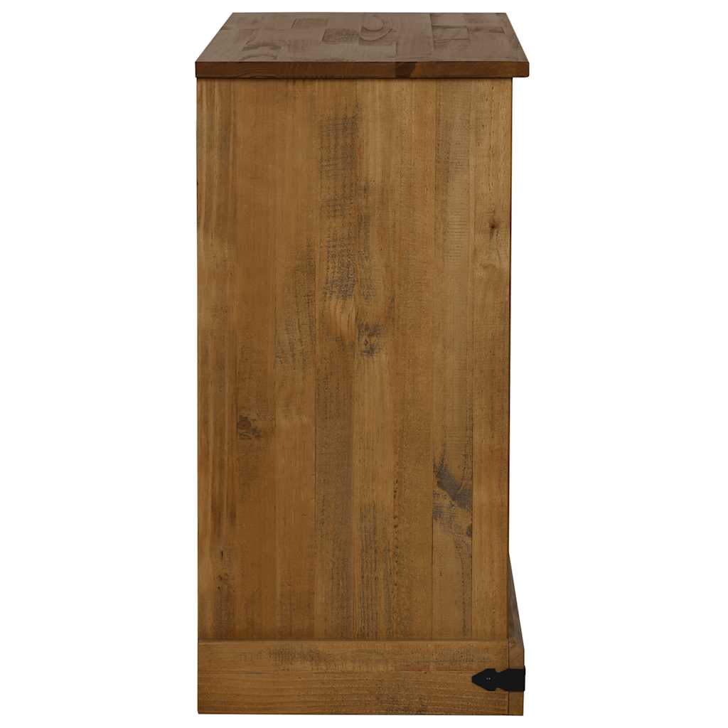 Dressoir HALDEN 2 schuifdeuren 112x40x80 cm massief hout